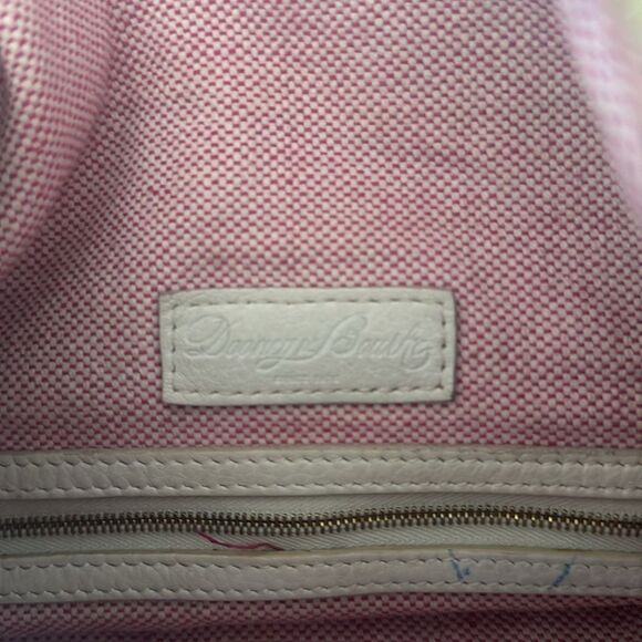 DOONEY & BOURKE Cream Pebble Leather Hobo Shoulder Handbag Top Zip Closure GUC - Picture 12 of 16